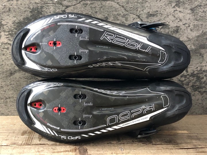 JV456 シマノ SHIMANO SH-R260L ビンディングシューズ 3穴 黒 EU40