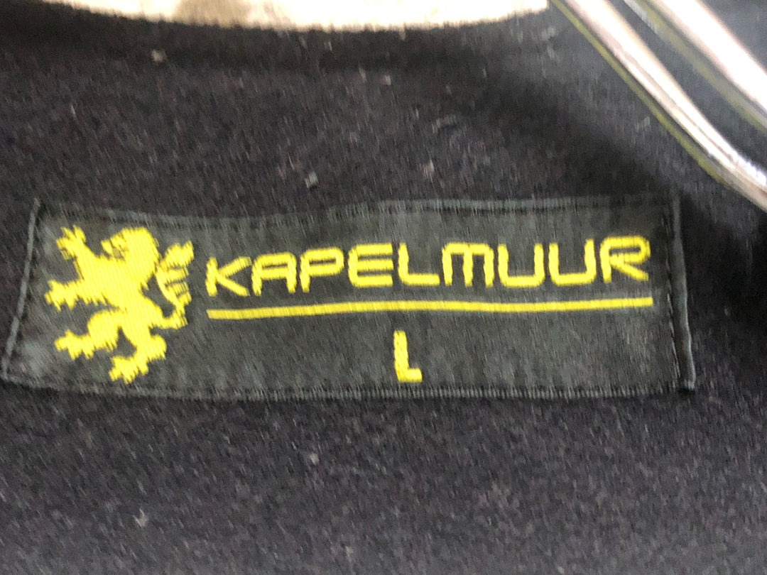KI955 カペルミュール kapelmuur 長袖 サイクルジャージ 黒白 L 裏起毛