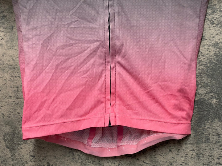 JV245 ラファ Rapha SUPER LIGHTWEIGHT JERSEY 半袖 サイクルジャージ 黒 ピンク S