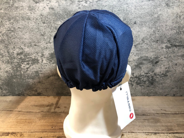 KE160 カステリ CASTELLI サイクルキャップ 紺 フリーサイズ