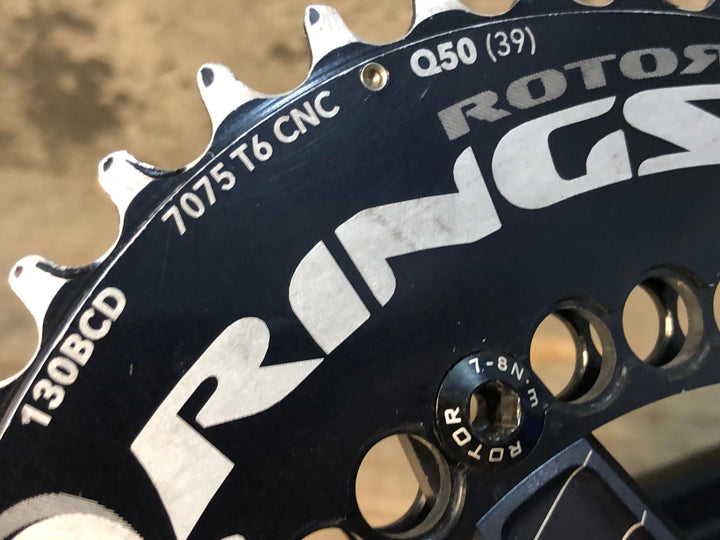 JS253 ROTOR 3D+ QRINGS アルミ クランク 172.5mm 50/39T 130BCD BB30