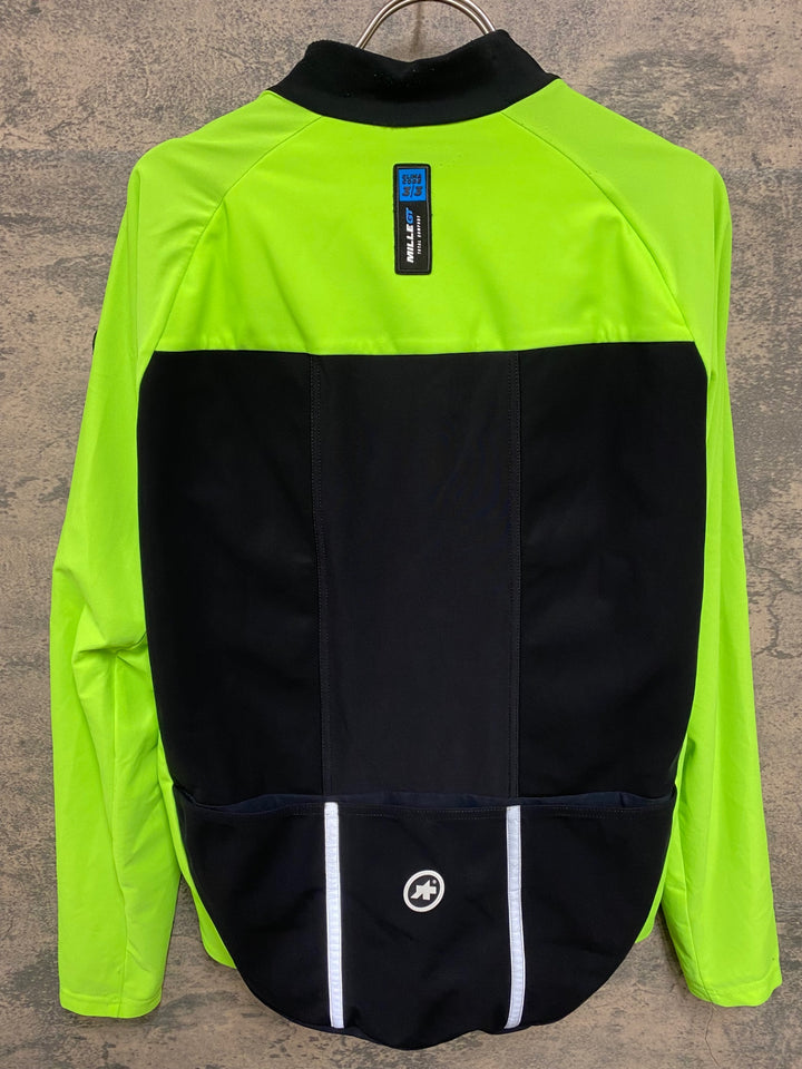 KG041 アソス assos MILLE GT ULTRAZ WINTER JACKET EVO 長袖 サイクルジャケット 緑 M 裏起毛 ※擦れ