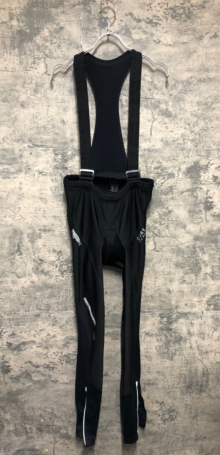 KB946 ゴアバイクウェア GORE BIKE WEAR ビブタイツ 黒 M WINDSTOPPER Soft Shell