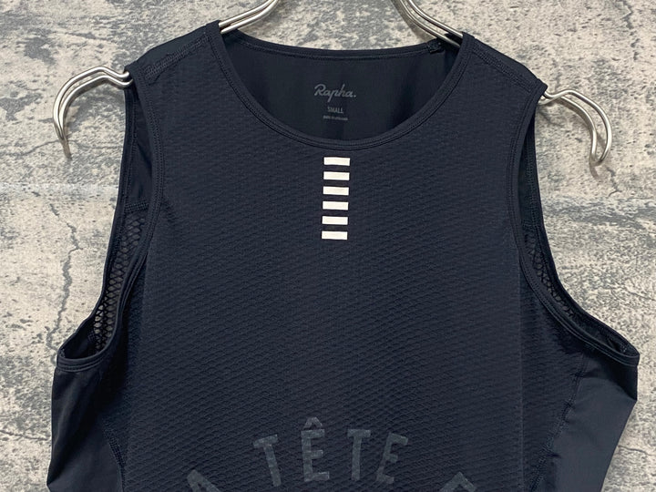 KK009 ラファ Rapha PRO TEAM ノースリーブベースレイヤー 黒 S