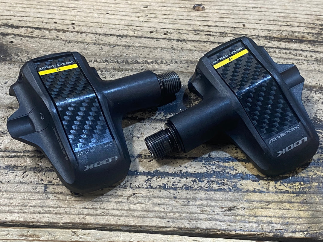 JN459 ルック LOOK ケオブレード KEO BLADE CARBON ビンディングペダル クロモリシャフト ※傷スレあり