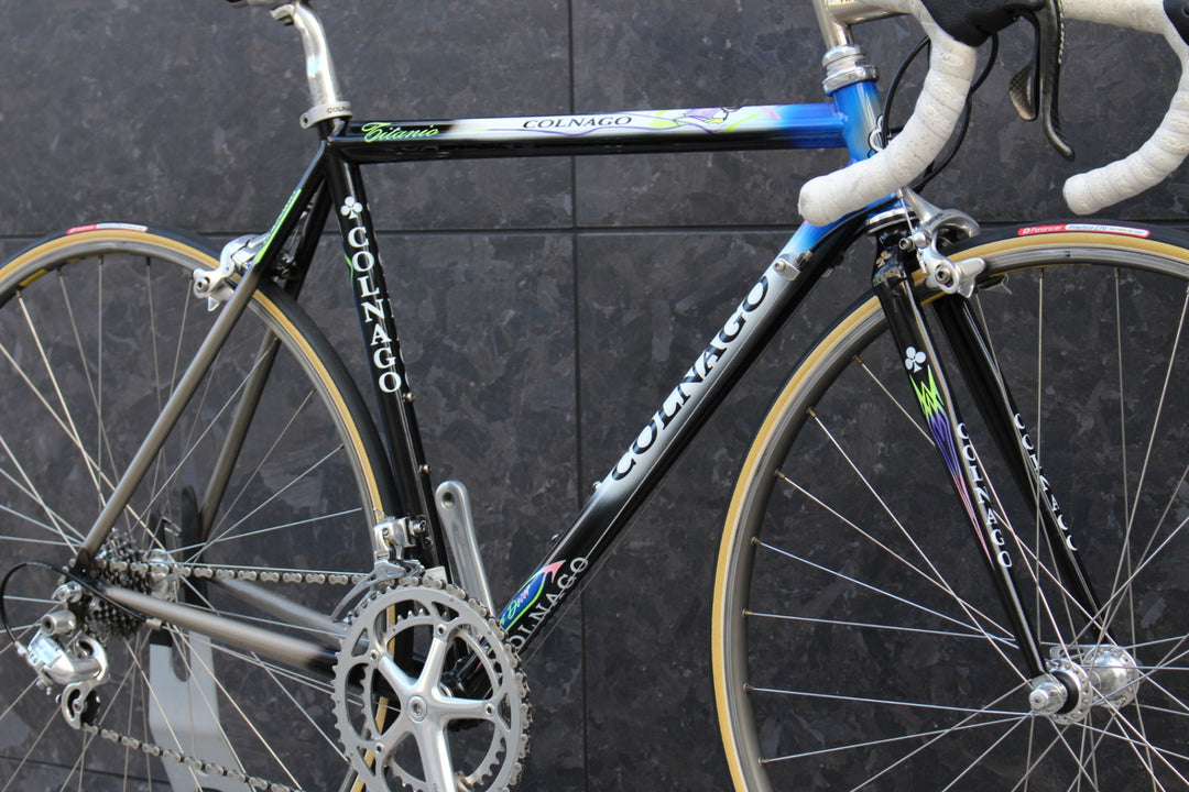コルナゴ COLNAGO チタニオ TITANIO ART DECOR 1998年頃 カンパニョーロ レコード 9S チタン ロードバイク 【福岡店】
