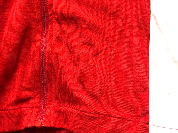KL261 ラファ Rapha TRADE TEAM JERSEY 半袖 サイクルジャージ 赤 白 XL ※小穴