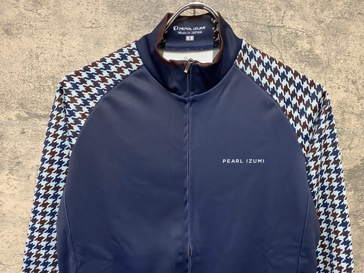 JS553 パールイズミ PEARL iZUMi 長袖 サイクルジャージ 紺 Sサイズ