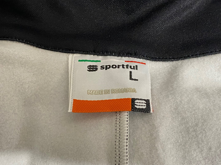 KJ807 スポーツフル sportful 長袖 サイクルジャケット 黒 緑 L 裏起毛