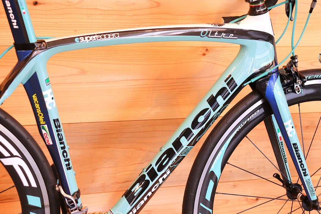 【限定チームレプリカ】ビアンキ BIANCHI オルトレ OLTRE ヴァカンソレイユ 2012モデル 55サイズ シマノ デュラエース 9000 MIX 11S カーボン ロードバイク 【千葉店】