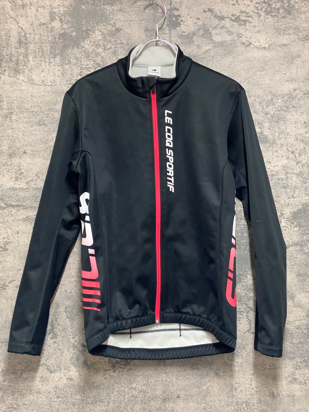 JP495 ルコックスポルティフ le coq sportif 長袖 サイクルジャージ 黒 裏起毛 M