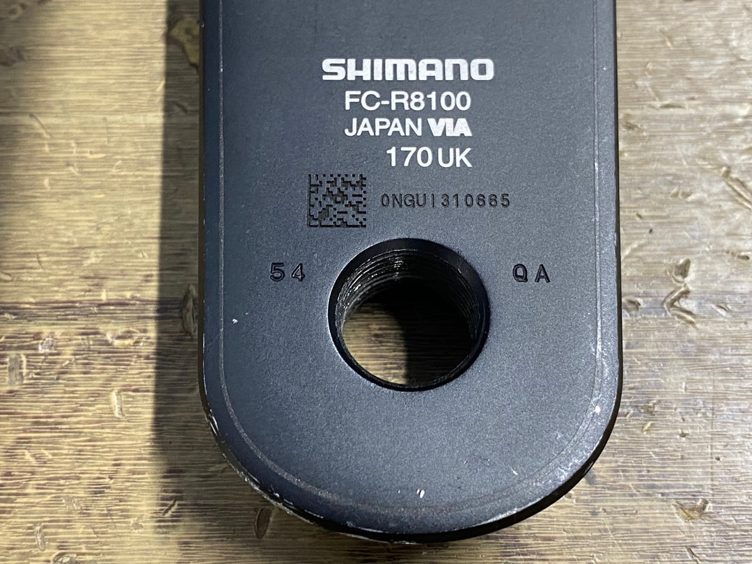 KP632 4iiii PRECISION3+ パワーメーター 片側 シマノ SHIMANO アルテグラ ULTEGRA FC-R8100 クランクアーム 170mm 動作確認済