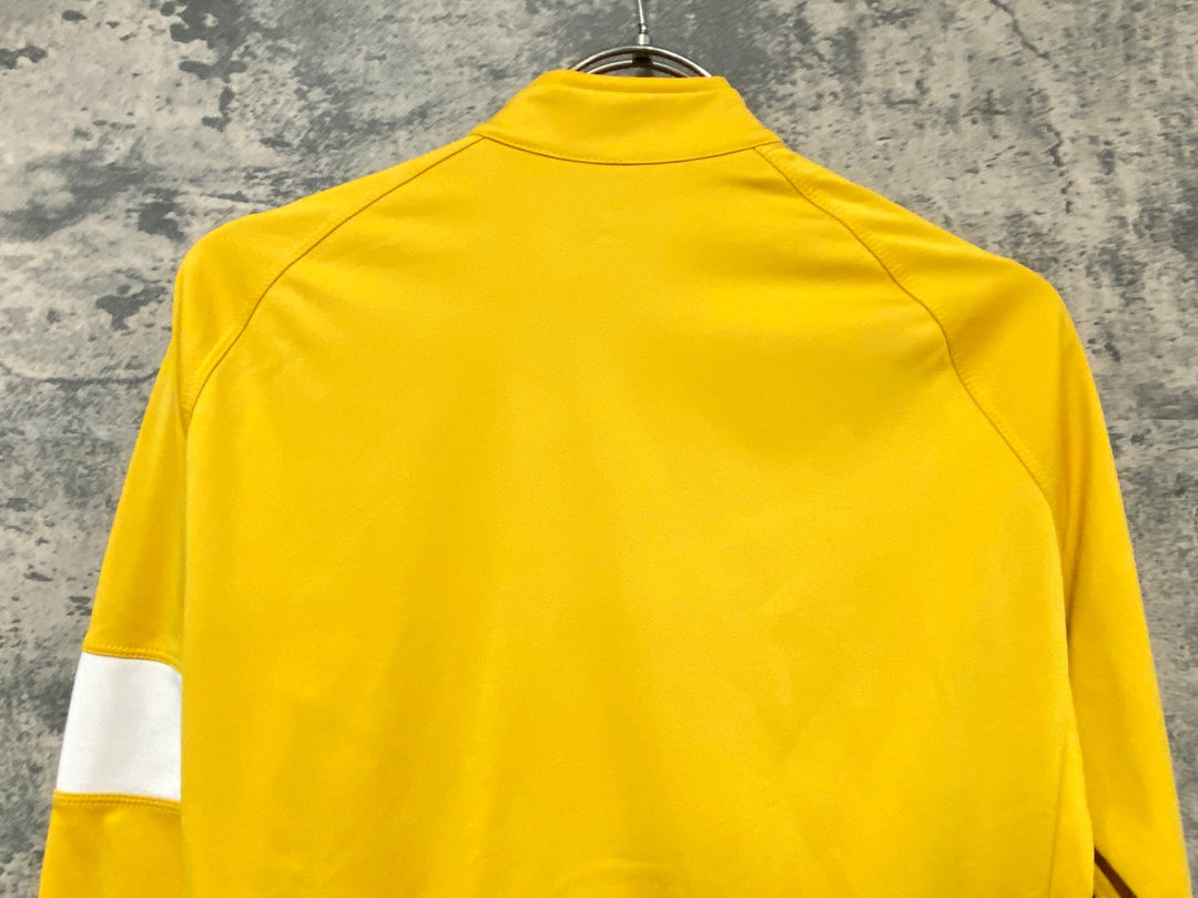 JY704 ラファ Rapha CORE LONG SLEEVE JERSEY 長袖 サイクルジャージ 黄 S 裏起毛
