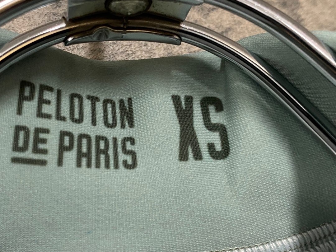 JJ320 プロトンドパリ PELOTON DE PARIS 長袖サイクルジャケット 緑 XS 裏起毛