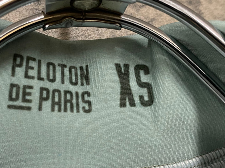 JJ320 プロトンドパリ PELOTON DE PARIS 長袖サイクルジャケット 緑 XS 裏起毛