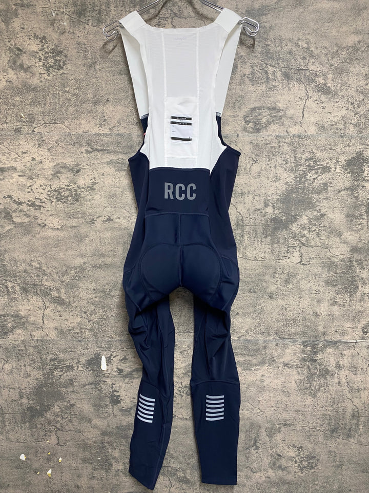 KJ012 ラファ Rapha RCC PRO TEAM WINTER TIGHTS ビブタイツ ネイビー L 裏起毛