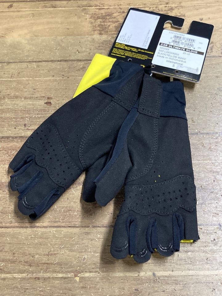 KD553 マヴィック MAVIC CXR ULTIMATE GLOVE 指切りグローブ 黒黄 S