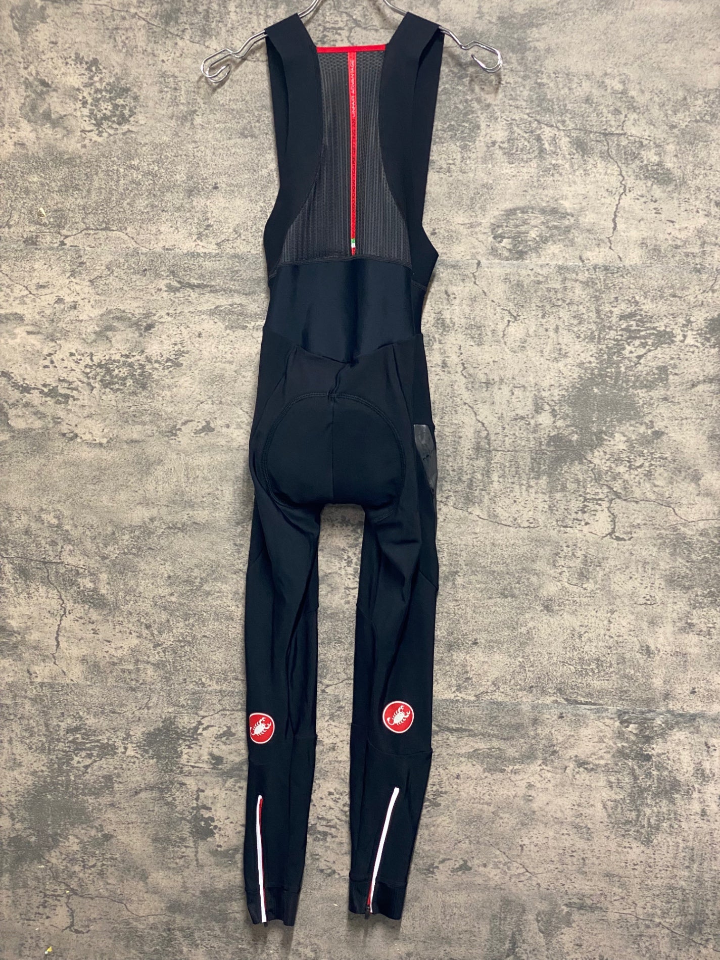 JV450 カステリ CASTELLI ロッソコルサ ROSSO CORSA ビブタイツ 黒 S
