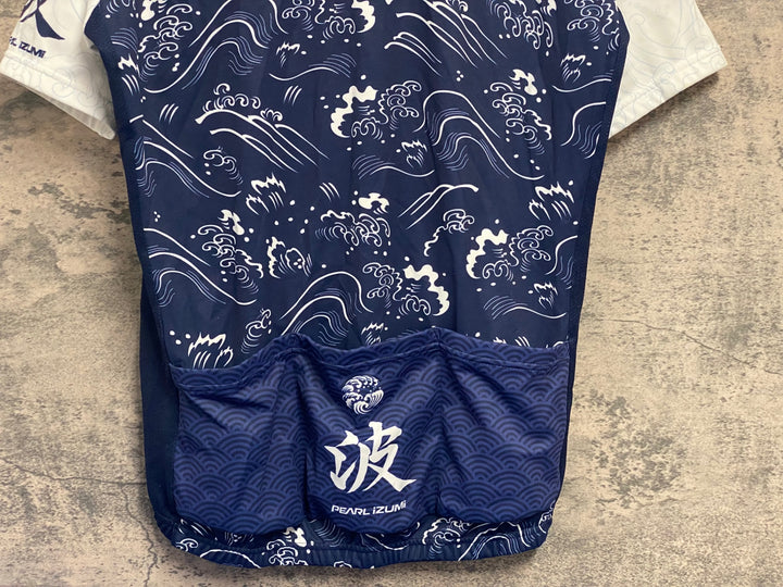 JT591 パールイズミ PEARL iZUMi 半袖 サイクルジャージ 白 青 3L