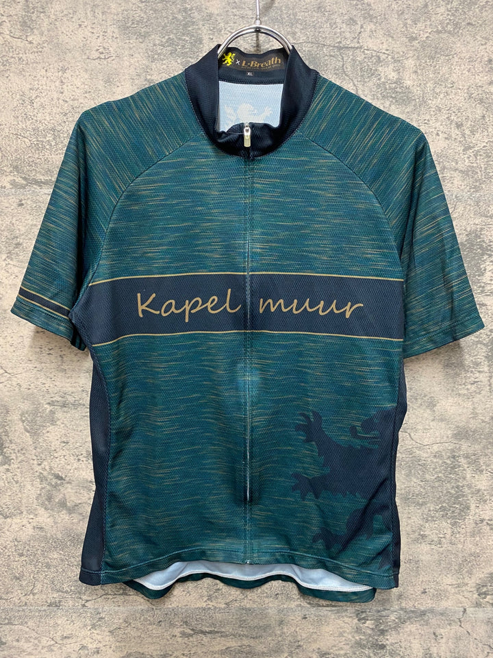 JR107 カペルミュール KAPELMUUR × L-Breath 半袖 サイクルジャージ 緑 XL
