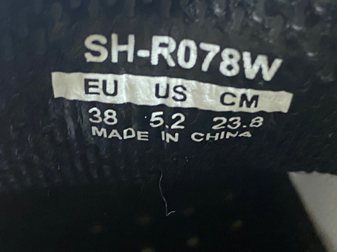 JO568 シマノ SHIMANO R078 SH-R078W ビンディングシューズ EU38 レディース 2穴3穴兼用 白
