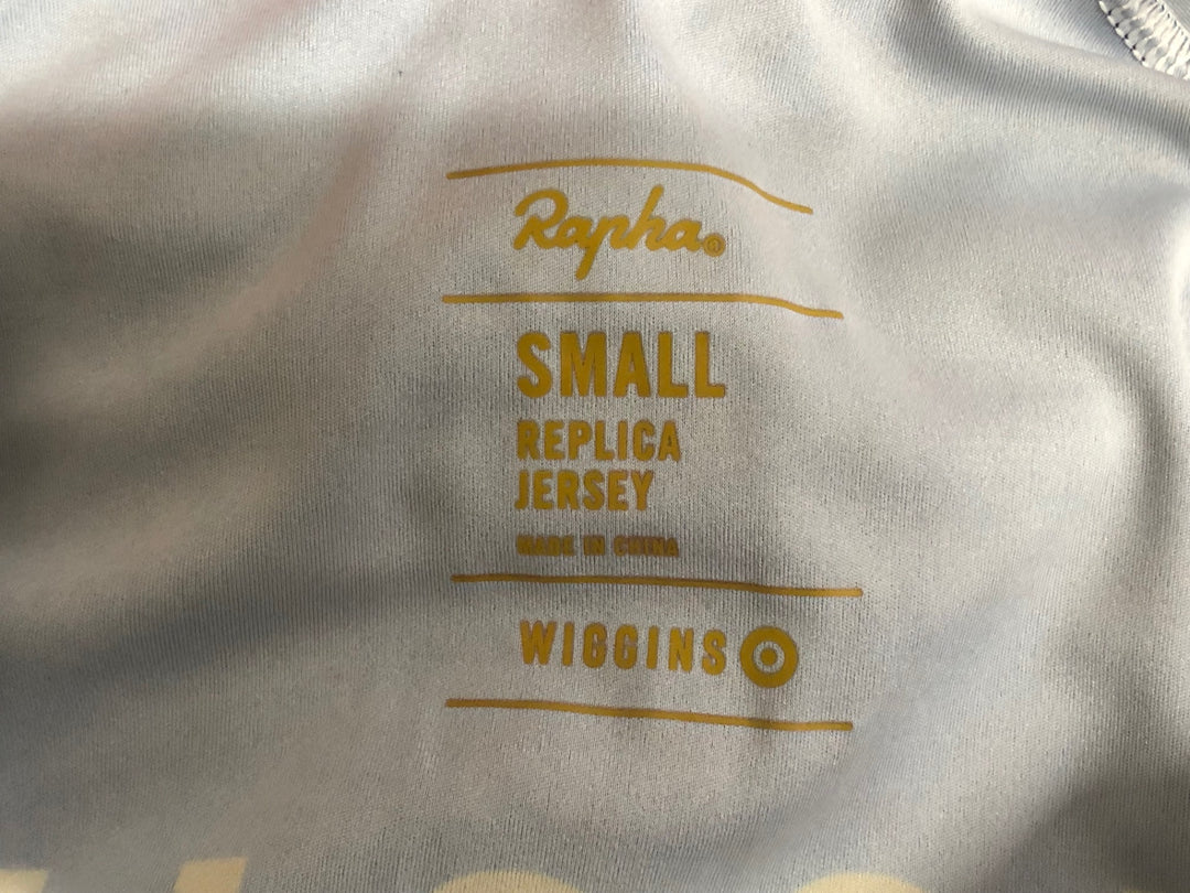 KK138 ラファ Rapha WIGGINS REPLICA JERSEY 半袖 サイクルジャージ 紺 赤 S