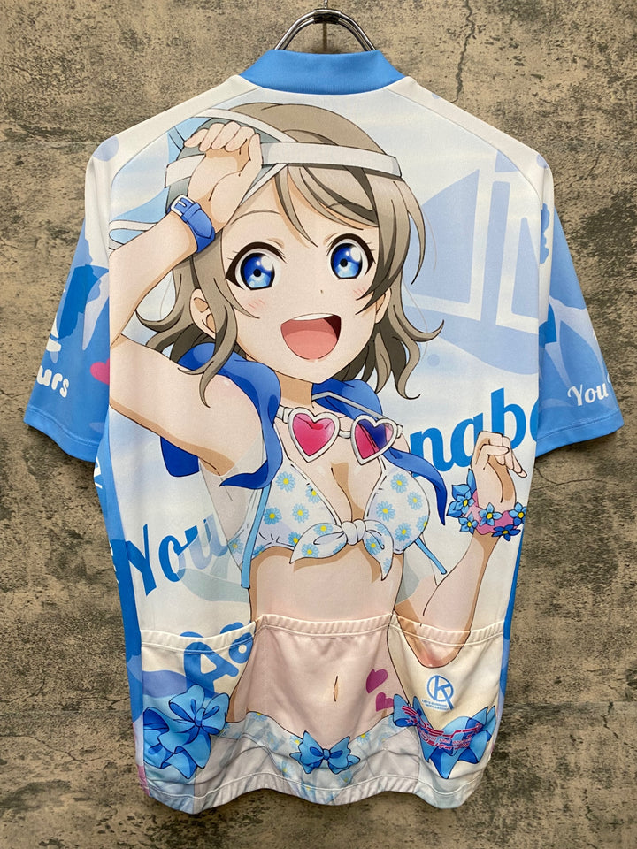 KA077 アウローラ AURORA 半袖 サイクルジャージ 青 XL ラブライブ！サンシャイン!! 2022 渡辺曜 痛ジャージ