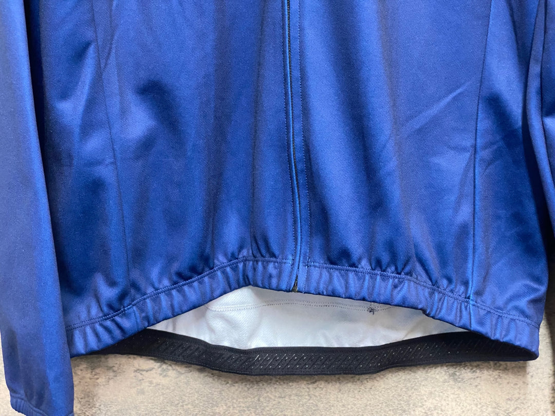 KN294 モーゼン morethan 長袖 サイクルジャージ 紺 3XL 裏起毛