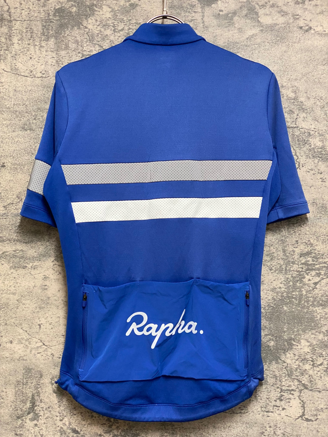 JO046 ラファ Rapha BREVET JERSEY 半袖 サイクルジャージ 青 S