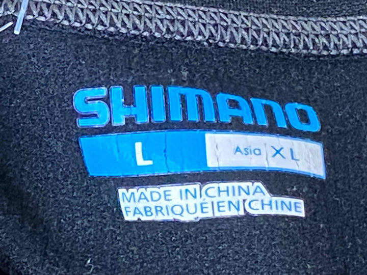 JZ126 シマノ SHIMANO 長袖 ベースレイヤー 黒 L 裏起毛