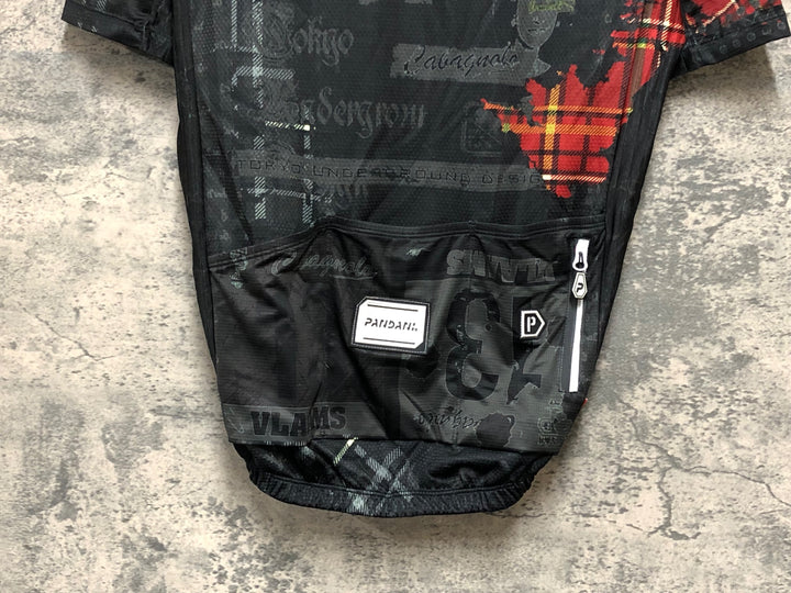 KD962 パンダーニ Pandani 半袖 サイクルジャージ 黒 M