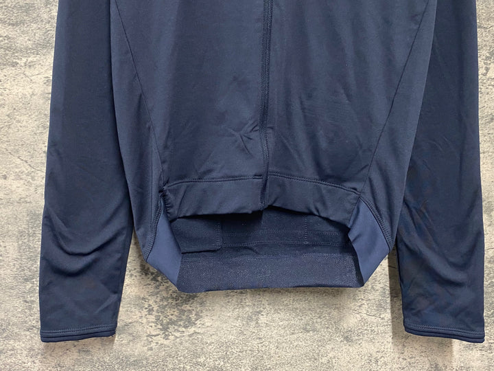 KH655 ラファ Rapha CORE LONG SLEEVE JERSEY 長袖 サイクルジャージ 紺 M 裏起毛