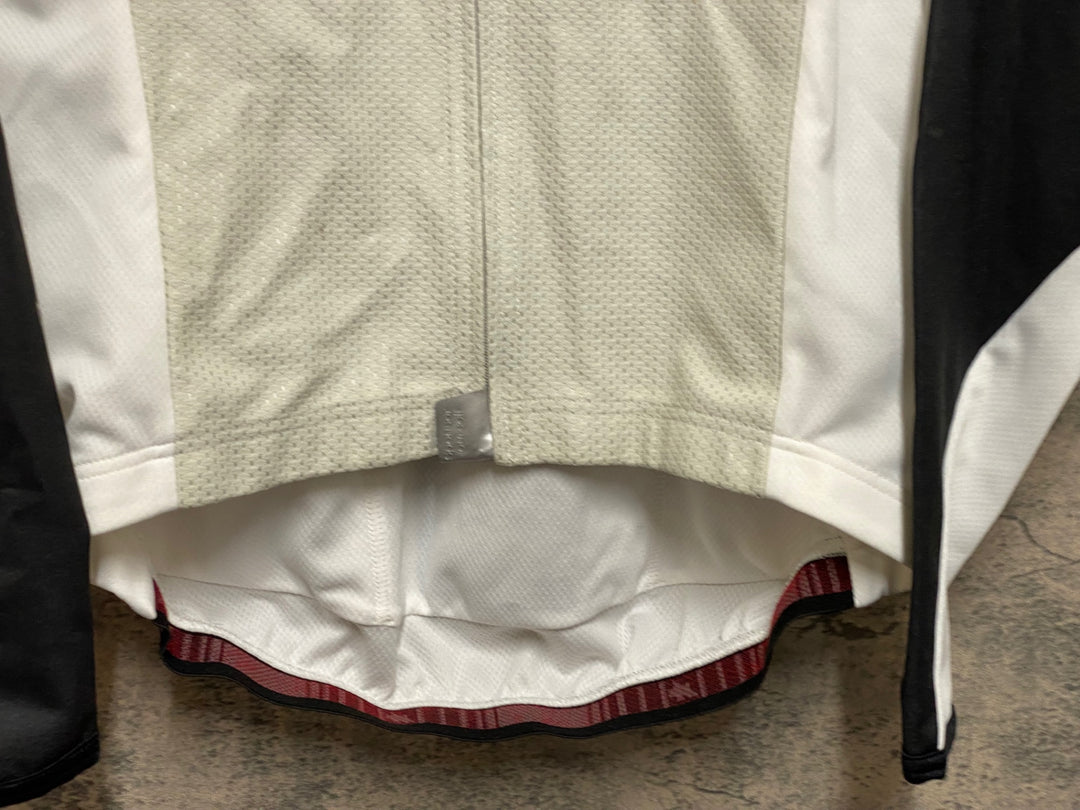 JQ220 アソス assos AIR BLOCK 799 長袖 サイクルジャージ M 赤黒 防風