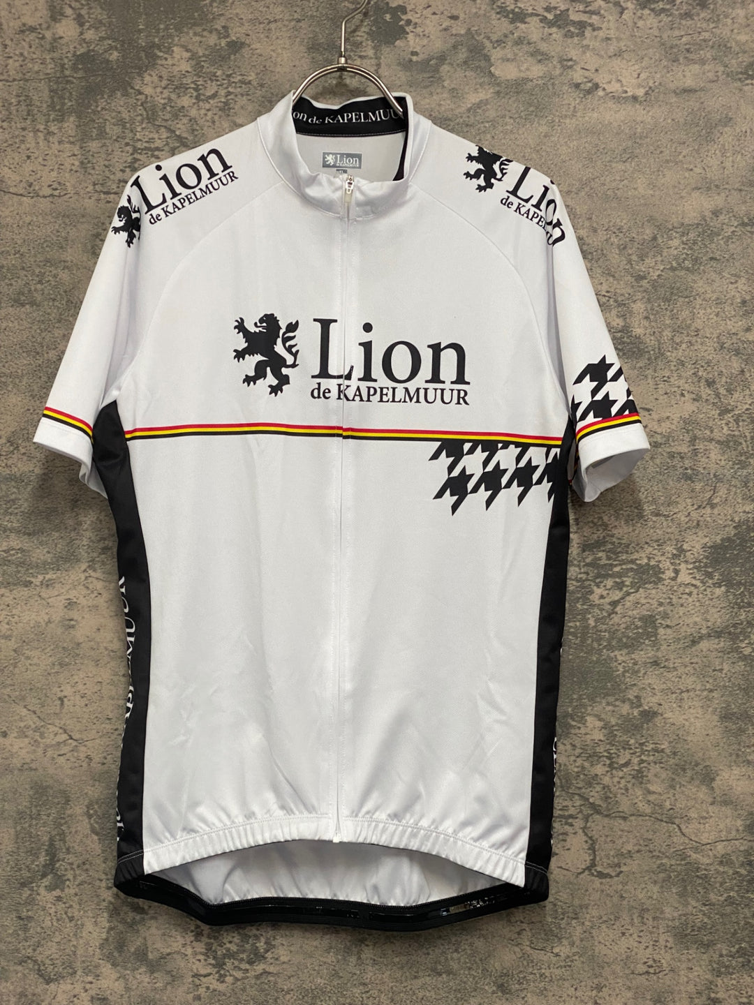 JX276 リオンドカペルミュール Lion de KAPELMUUR 半袖 サイクルジャージ 白 XL