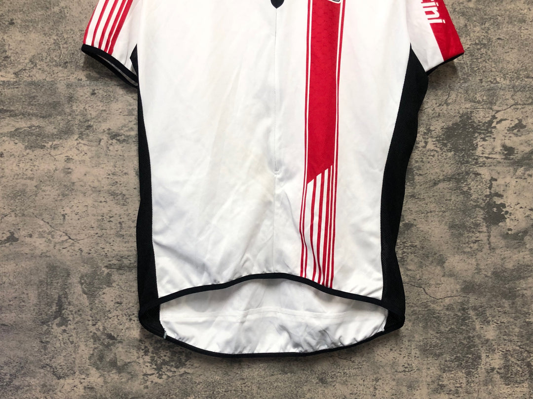 KL365 サンティーニ SANTINI 半袖 サイクルジャージ 白 L