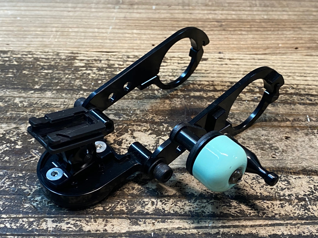 JH538 レックマウント Rec-Mounts 両持ちサイコンマウント Φ31.8 ガーミン キャットアイライトマウント ベル付き