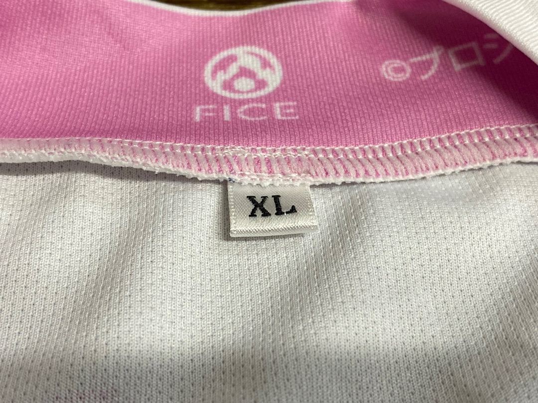 KG897 ファイス FICE 半袖 サイクルジャージ 白 ピンク XL ラブライブ! 蓮ノ空女学院スクールアイドルクラブ スリーズブーケ Ver.