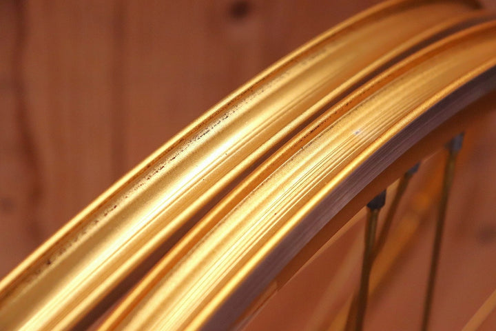 カンパニョーロ CAMPAGNOLO シャマル ウルトラ SHAMAL ULTRA GOLD アルミ クリンチャー ホイールセット カンパ11/12S ナローリム 15C 【芦屋店】