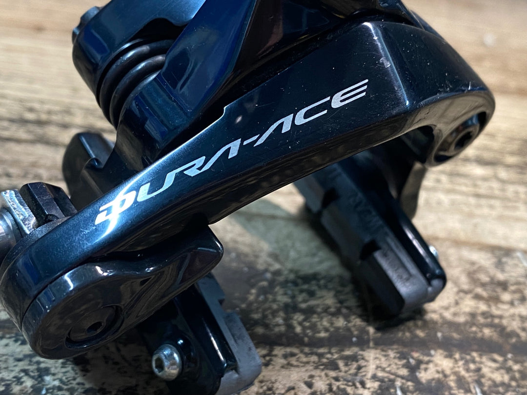 JI777 シマノ SHIMANO デュラエース DURA-ACE BR-R9100 キャリパーブレーキ 前後セット ※フロント側主軸外れのためジャンク