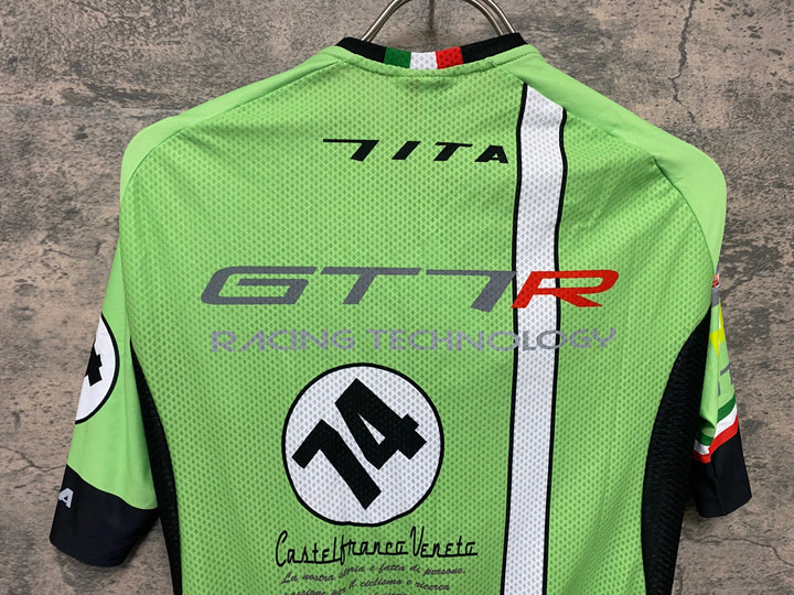 JW082 ジェッセージ GSG 半袖 サイクルジャージ グリーン S