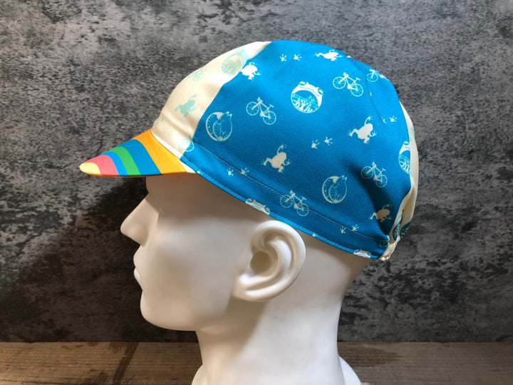 KG249 バレット VALETTE サイクルキャップ 白 水 M 虹