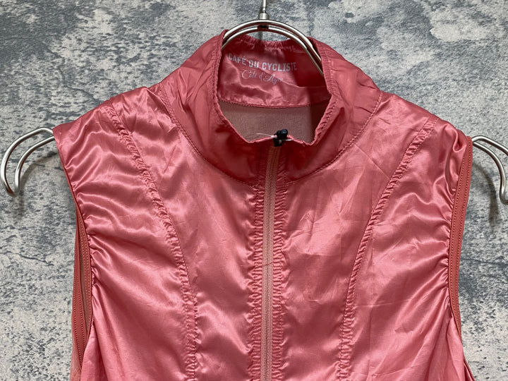 JN420 カフェドシクリステ Cafe du Cycliste Petra Gilet Women サイクルベスト ジレ オレンジ M