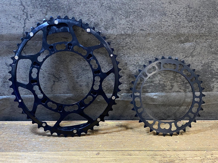 KP672 ローター ROTOR Q-RINGS 楕円 チェーンリングセット 50/34T 10S PCD110 5arm