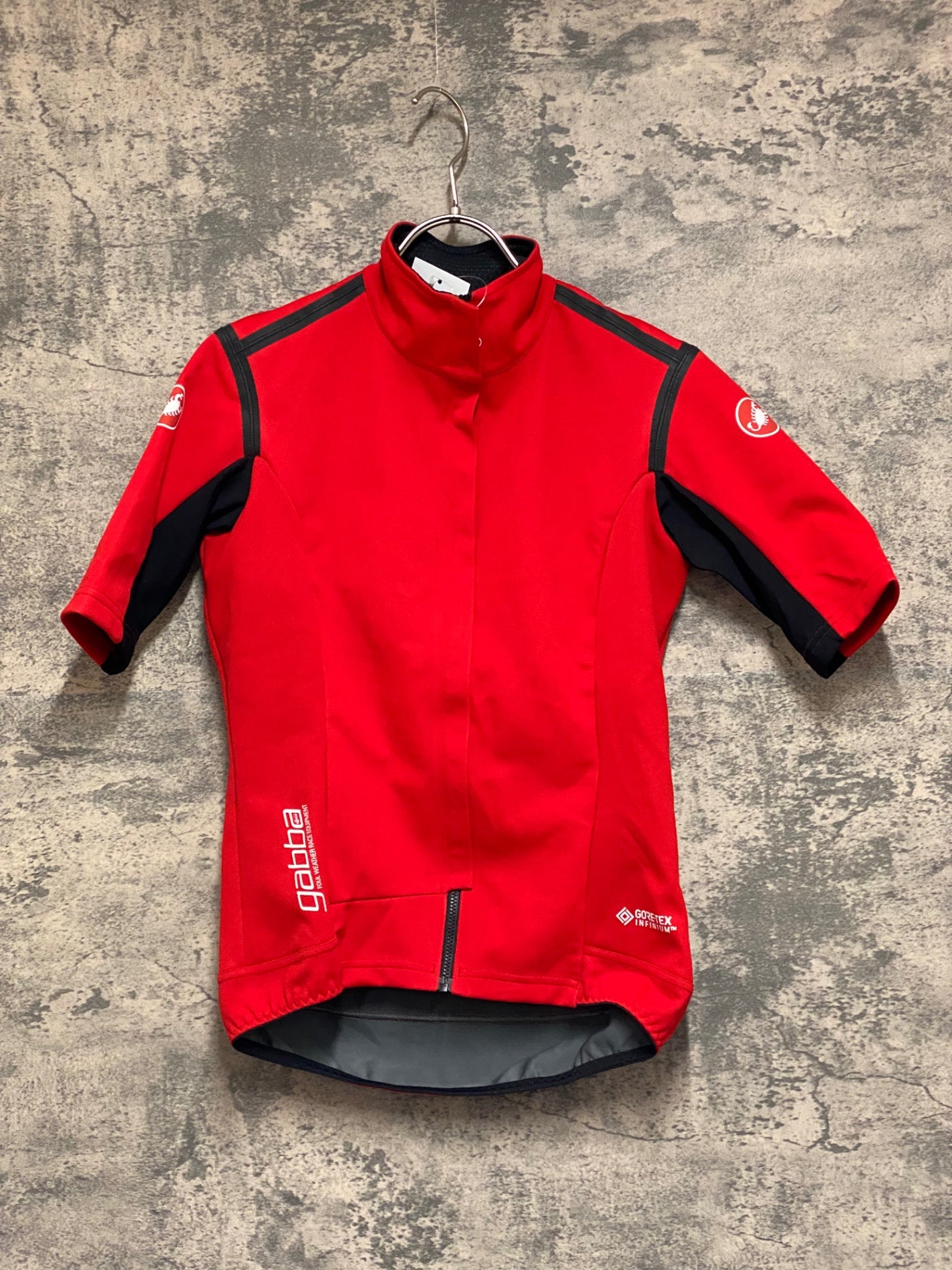 JS267 カステリ CASTELLI ROSSOCORSA 半袖 サイクルジャージ 赤 S