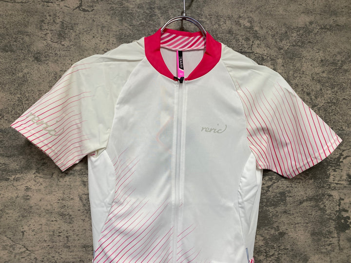 JW013 レリック reric Women's Himalia SS Jersey 半袖サイクルジャージ M 白 レディース
