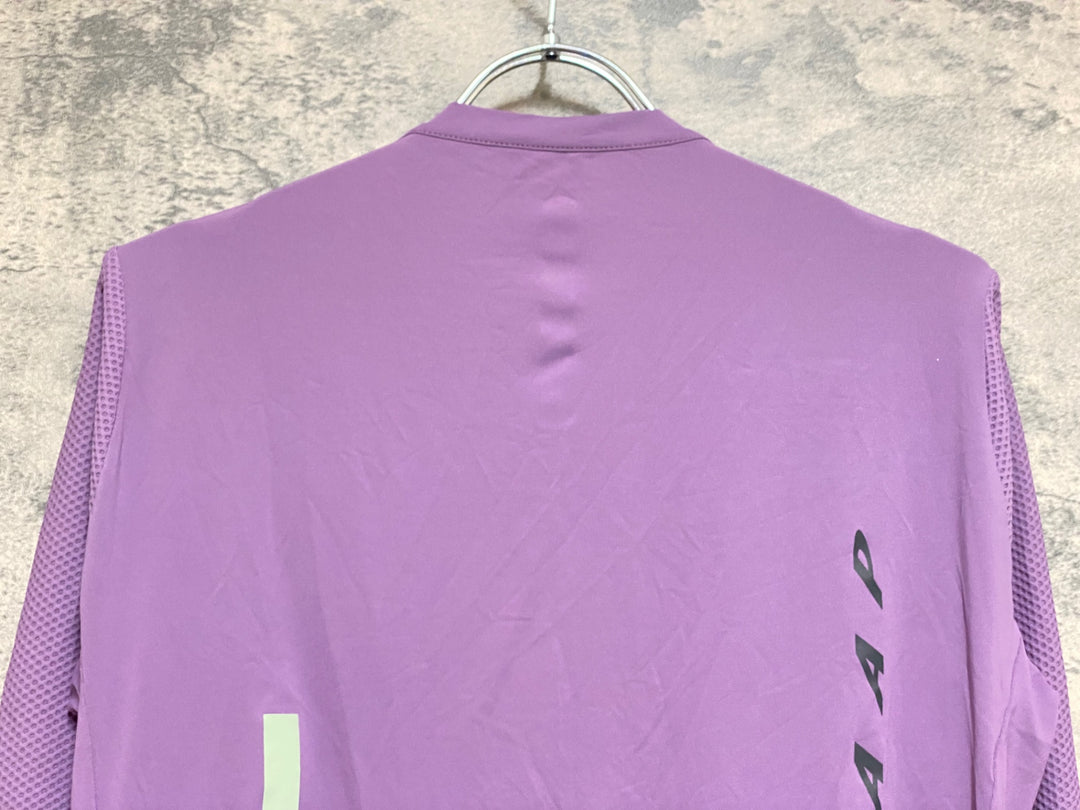 KQ978 マープ MAAP PRO FIT JERSEY 長袖 サイクルジャージ 紫 XL