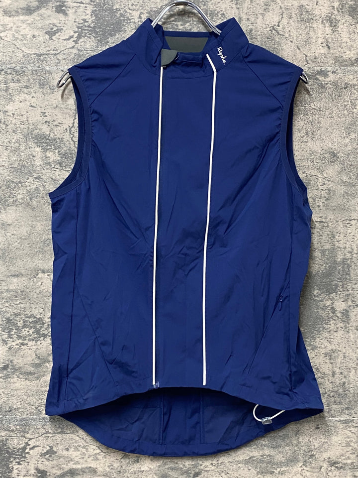 KM917 ラファ Rapha CLASSIC GILET サイクルベスト ジレ 紺 M ドローコード破損