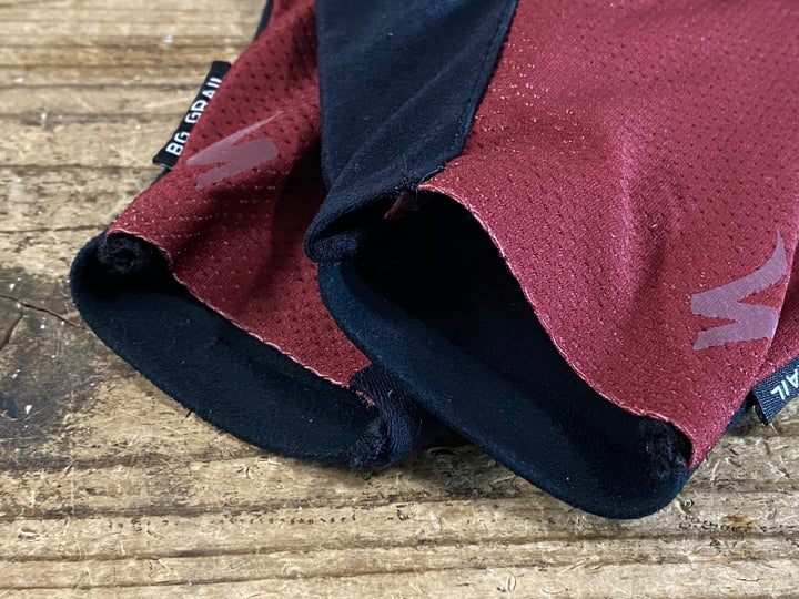 JQ766 スペシャライズド SPECIALIZED BG GRAVEL GLOVES LF 長指 グローブ 赤 黒 L