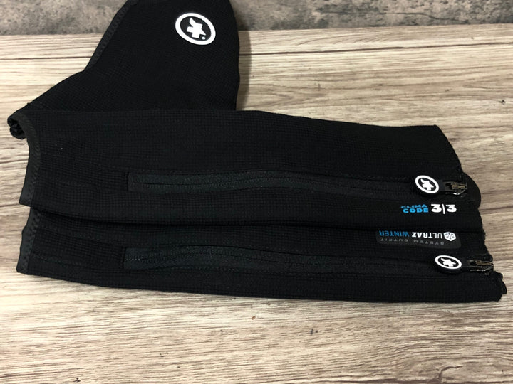 JY364 アソス assos thermoBootie CLIMA CODE 3/3 シューズカバー 黒 裏起毛