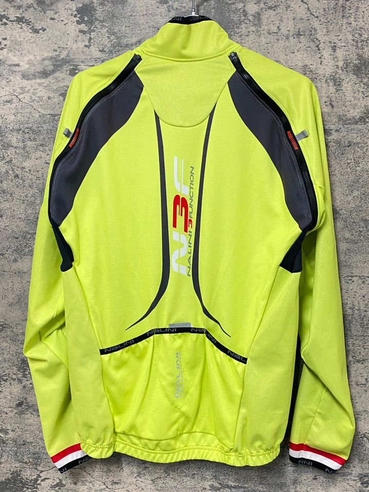 KD352 ナリーニ NALINI 着脱式 半袖/長袖 サイクルジャージ 黄 M